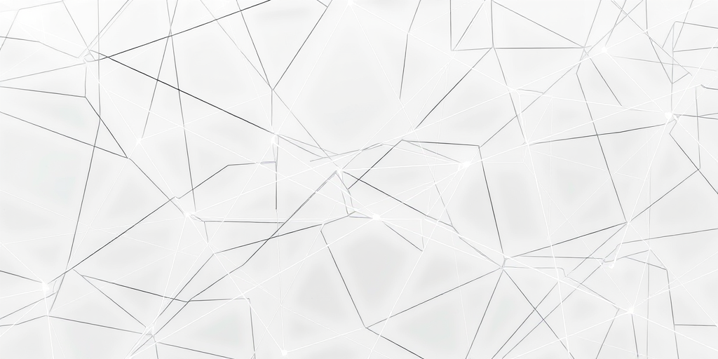 generate an abstract image of interconnected lines and shapes in a monochromatic color scheme, using a Canon EOS R5 camera, ISO 100, f/8 aperture, 50mm lens, shot from a top-down view, utilizing high dynamic range imaging for enhanced detail and clarity.
