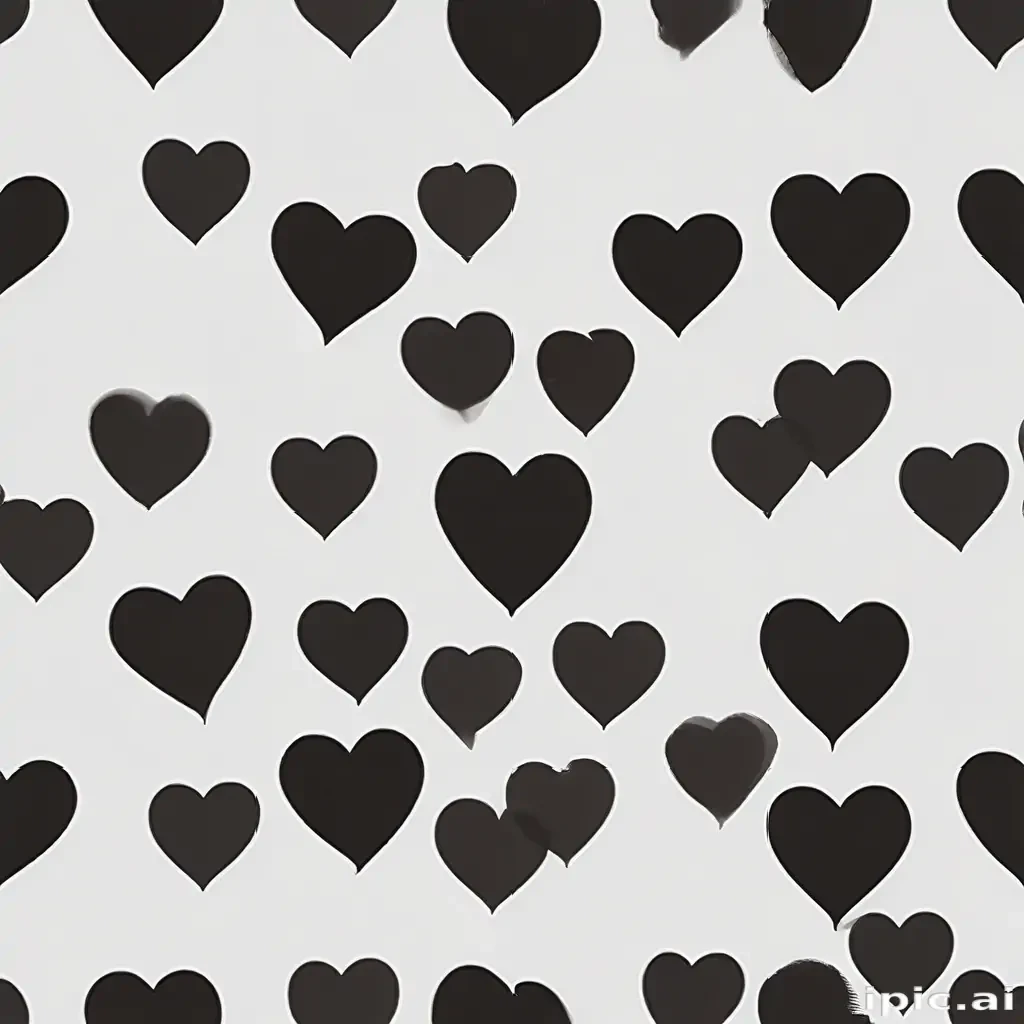 black heart transparent