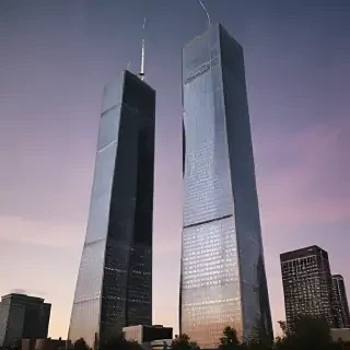 twin towers transparent