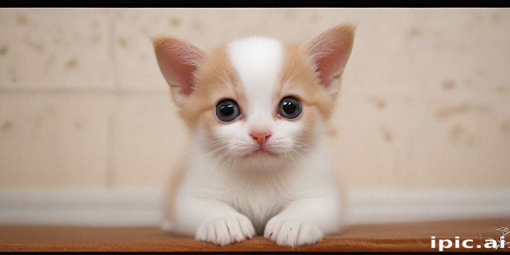 Adorable Kitten with Big Eyes and Soft Fur Posing Cuteness Overload