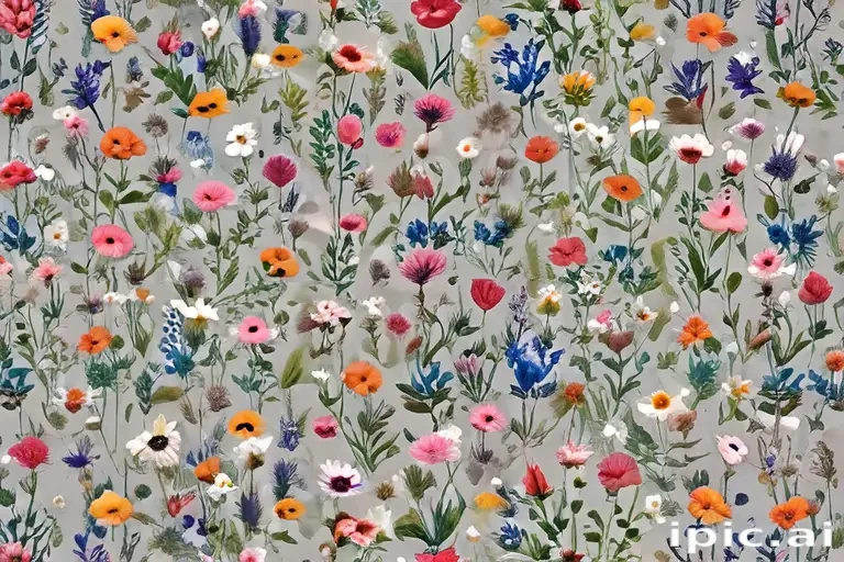 wildflowers transparent background