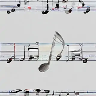 transparent music note