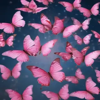 pink butterflies png