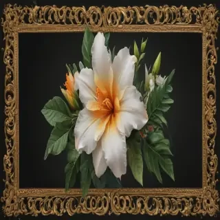png border flower