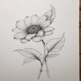 flower drawing pictures