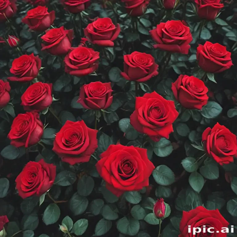 red roses aesthetic