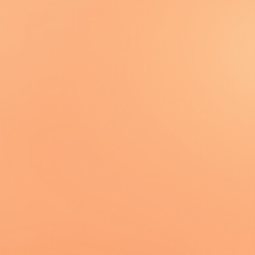 Create a smooth gradient background transitioning from soft peach to light orange, captured with a DSLR camera at f/2.8 aperture, 50mm lens, ISO 100, and a slight vignette effect for added depth.