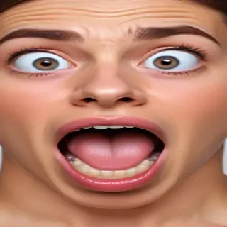 shocked face png