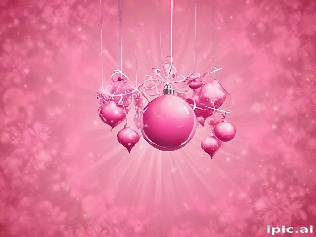 pink christmas desktop wallpaper