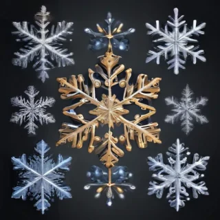 snowflakes clipart transparent background