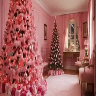 pink christmas pictures