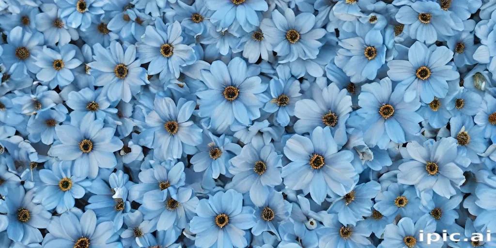 blue flower wallpaper aesthetic
