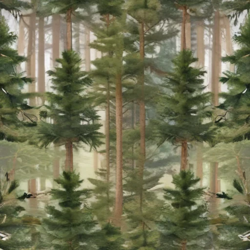 pine trees transparent background