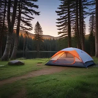 camping background pic