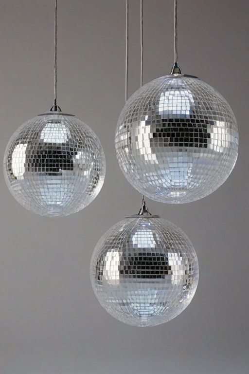 transparent disco balls