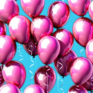 pink balloons png