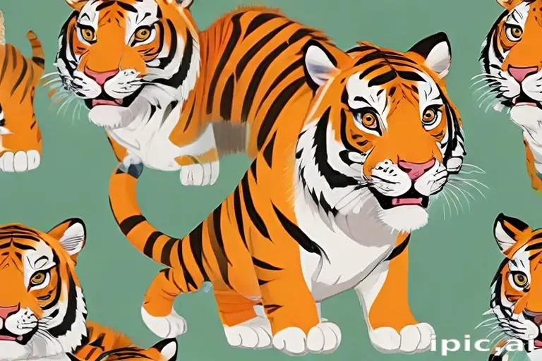 tiger cartoon tiger