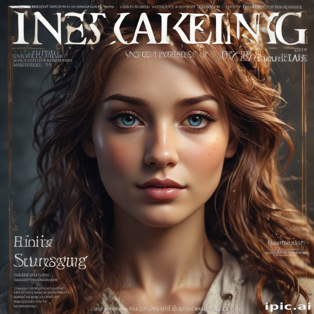 Captivating Portrait of a Young Woman with Striking Blue Eyes and Red Hair