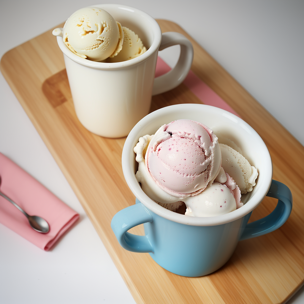 ice cream in a mug