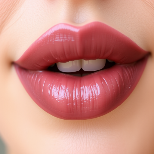 Dusty mauve lip stain dubbed "Vintage Charm," imparting a soft, lived-in color that fades beautifully throughout wear