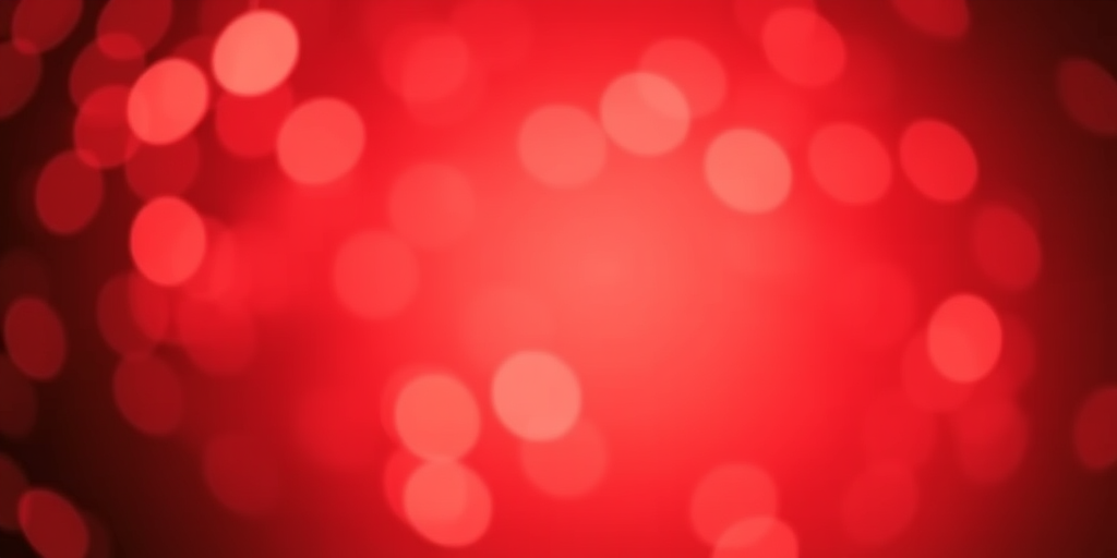 Generate a soft focus background with a rich red color and scattered light bokeh effects. Include varying sizes of circular shapes in a gradient of reds and subtle hints of gold to create a warm and festive atmosphere.