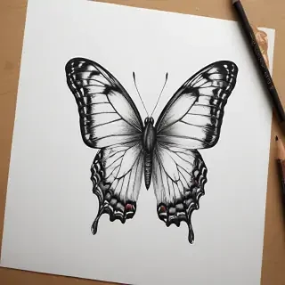 drawing butterfly