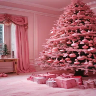 pink christmas pictures