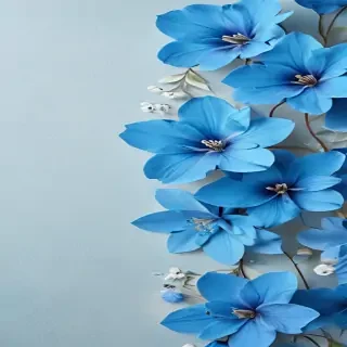background blue flower wallpaper