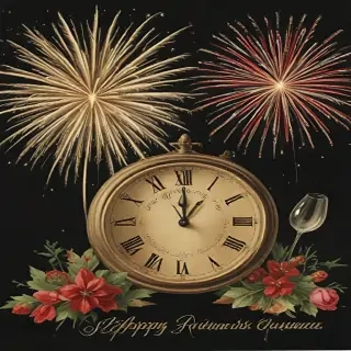 vintage new years images