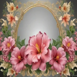 flower transparent border