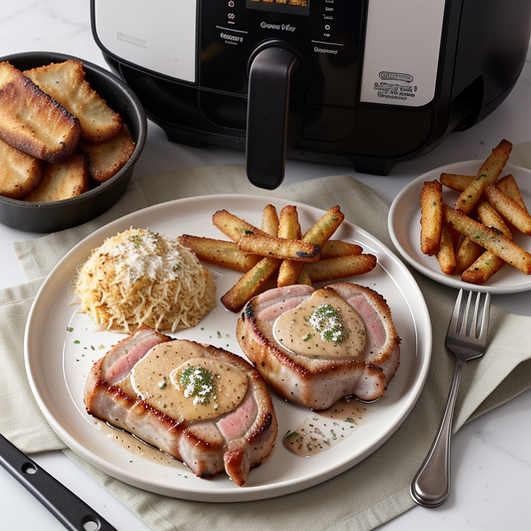 shake n bake pork chops in air fryer