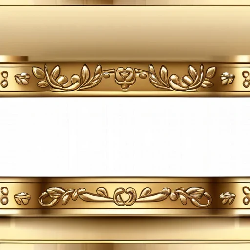 transparent background gold border