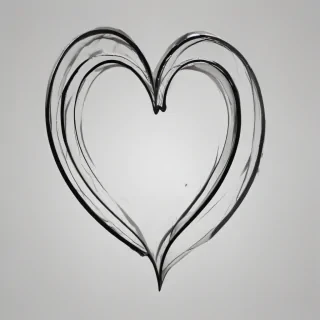 outline heart png