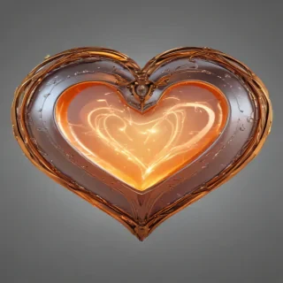 glow heart png