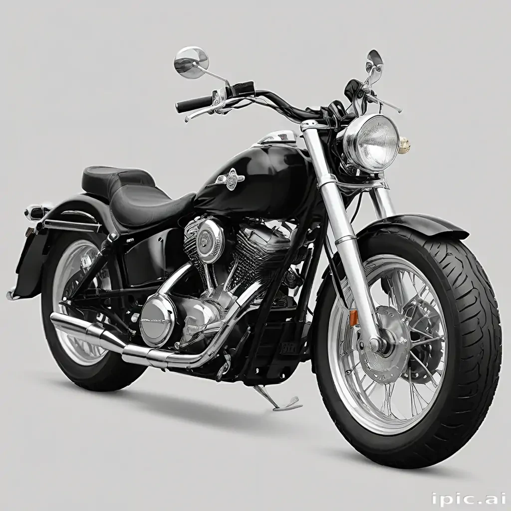 motorcycle clipart black and white