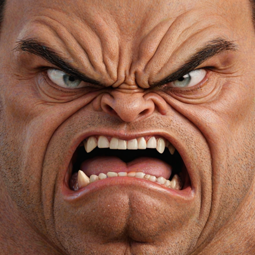 angry face