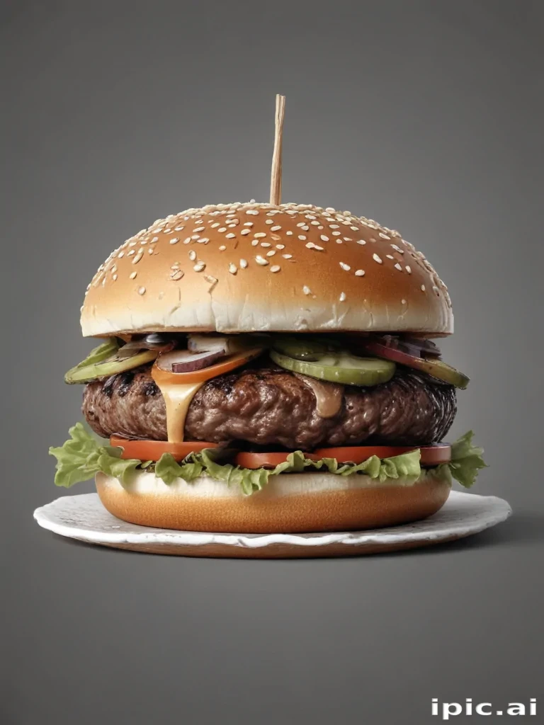burger clipart black and white