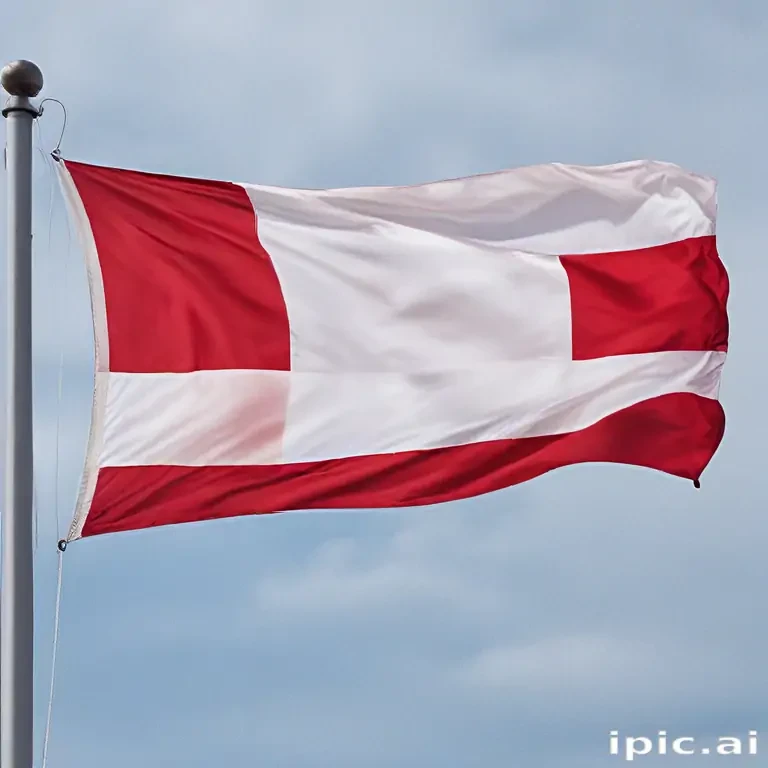 red and white flag
