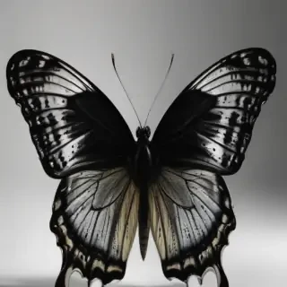 black butterfly outline
