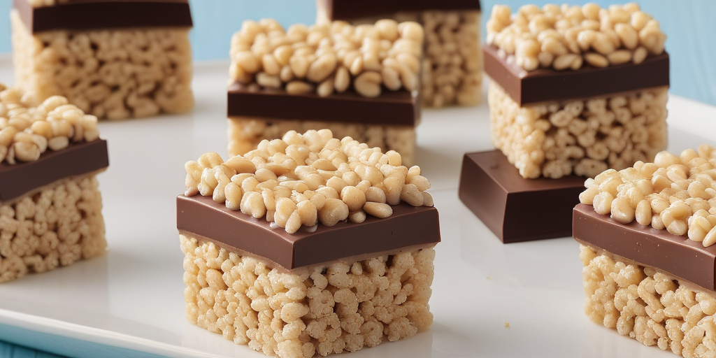 rice krispie with chocolate and peanut butter
