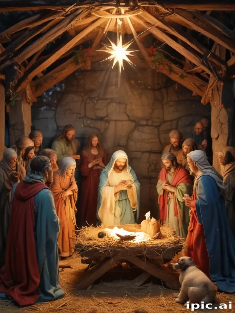 free christmas nativity scene