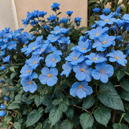 blue flowers aesthetic