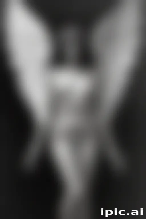 black and white angel