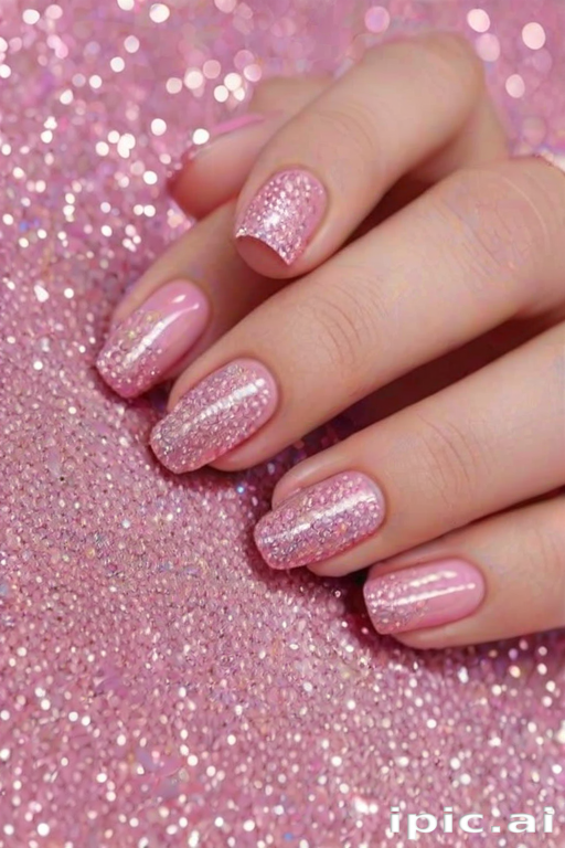 pink glitter aesthetic