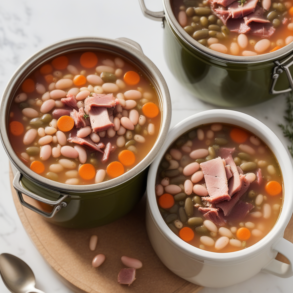 canning ham and bean soup