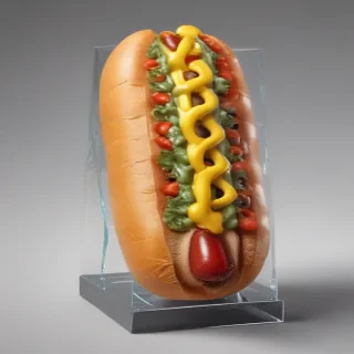 transparent hot dog
