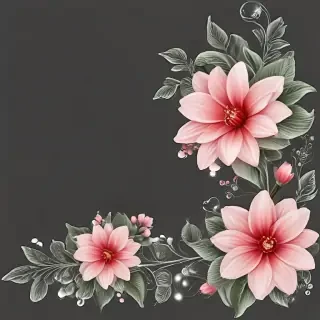 flower transparent border