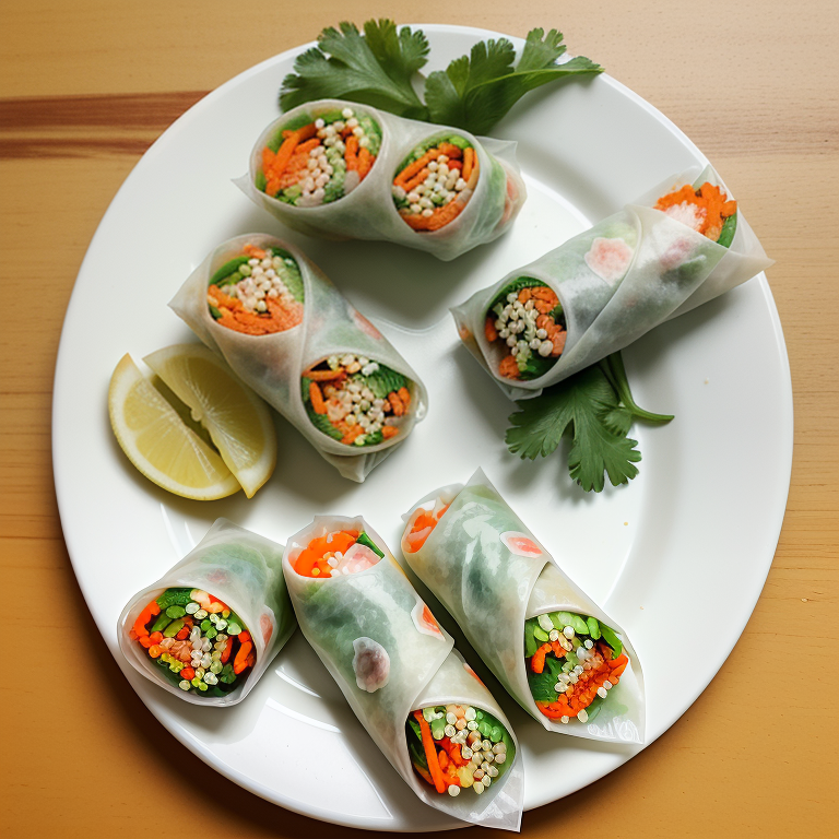 calories in a spring roll wrapper