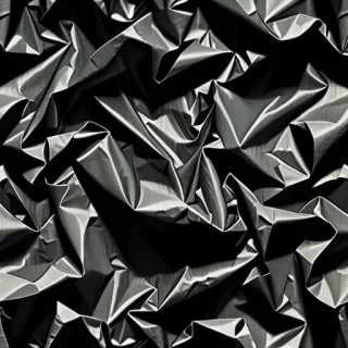 crinkled black paper