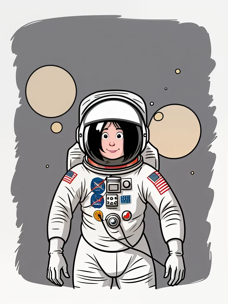 astronaut cartoon